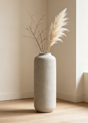 Nordic Texture Sandstone Art Floor Vase